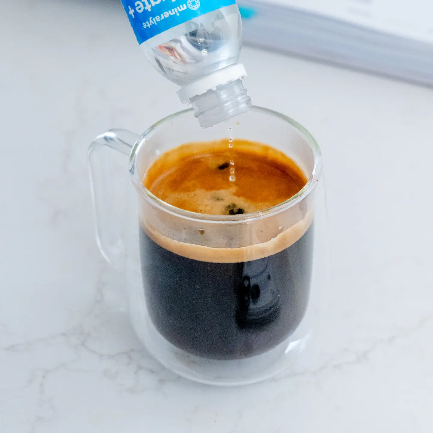 Hydrate+ Add hydration drops to any drink hot or cold, including tea and coffee